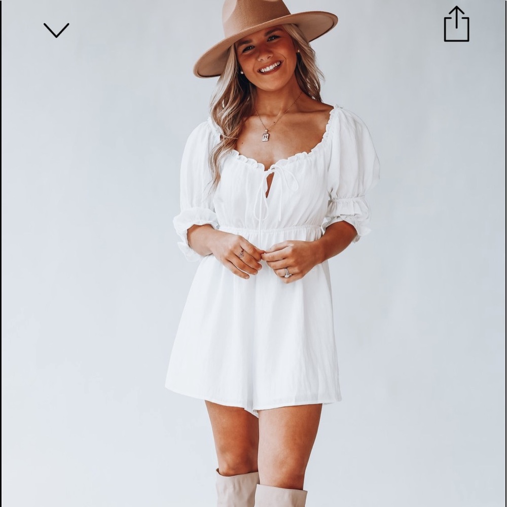 Kingston white romper